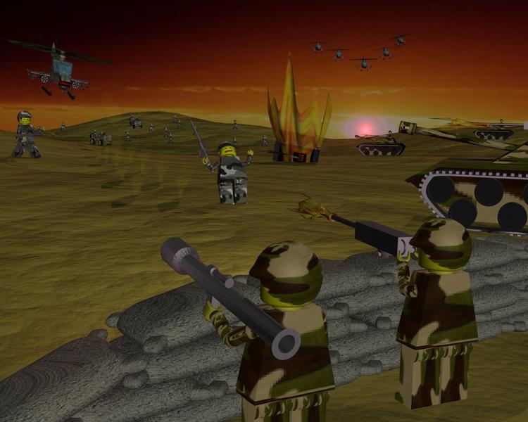 Lego's desert war